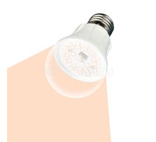 Лампа светодиодная для растений LED-A60-10W/SPFR/E27/CL грушевидная PLP01WH форма A прозр. колба картон Uniel UL-00001820