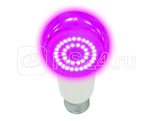 Лампа светодиодная для растений LED-A60-14W/SPSB/E27/CL PLP30WH A спектр для рассады и цветения прозр. картон Uniel UL-00006260