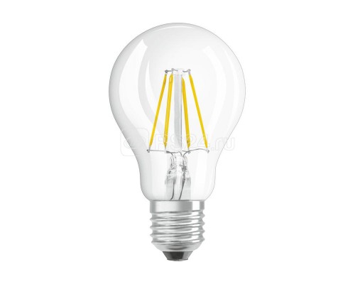 Лампа светодиодная филаментная PARATHOM CL A FIL 40 non-dim 4W/827 4Вт (замена 40Вт) 2700К тепл. бел. E27 470лм 220-240В прозр. стекло OSRAM 4058075439870