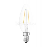 Лампа светодиодная филаментная PARATHOM CL B FIL 25 non-dim 2.5W/827 2.5Вт (замена 25Вт) 2700К тепл. бел. E14 250лм 220-240В прозр. стекло OSRAM 4058075287648