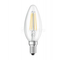 Лампа светодиодная филаментная PARATHOM CL B FIL 40 non-dim 4W/827 4Вт (замена 40Вт) 2700К тепл. бел. E14 470лм 220-240В прозр. стекло OSRAM 4058075438651