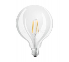 Лампа светодиодная филаментная PARATHOM CL GLOBE125 FIL 40 non-dim 4W/827 4Вт (замена 40Вт) 2700К тепл. бел. E27 470лм 220-240В прозр. стекло OSRAM 4058075439498