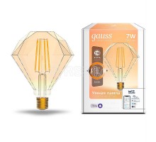 Лампа светодиодная филаментная Smart Home 7Вт E27 DIM Diamond Golden Gauss 1350112
