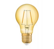 Лампа светодиодная филаментная Vintage 1906 LED CL A FIL GOLD 22 non-dim 2.5W/824 2.5Вт (замена 22Вт) 2400К тепл. бел. E27 220лм 220-240В золотистая OSRAM 4058075293199