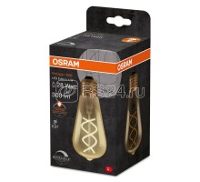 Лампа светодиодная филаментная Vintage 1906 LED CL Edison GOLD 25 4.5Вт 820 тепл. бел. E27 зол. диммир. OSRAM 4058075269965