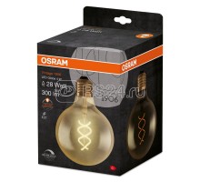 Лампа светодиодная филаментная Vintage 1906 LED CL GLOBE125 GOLD 25 4.5Вт 820 тепл. бел. E27 зол. диммир. OSRAM 4058075270008
