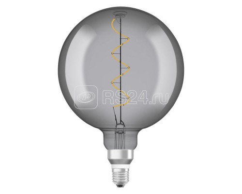Лампа светодиодная филаментная Vintage 1906 LED CL GLOBE200 FIL SMOKE 12 non-dim 5W/818 5Вт SMOKE тепл. бел. E27 дымчатая OSRAM 4058075269927