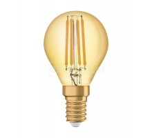 Лампа светодиодная филаментная Vintage 1906 LED CL P FIL GOLD 35 non-dim 4W/825 4Вт (замена 35Вт) тепл. бел. E14 золотистая OSRAM 4058075293496