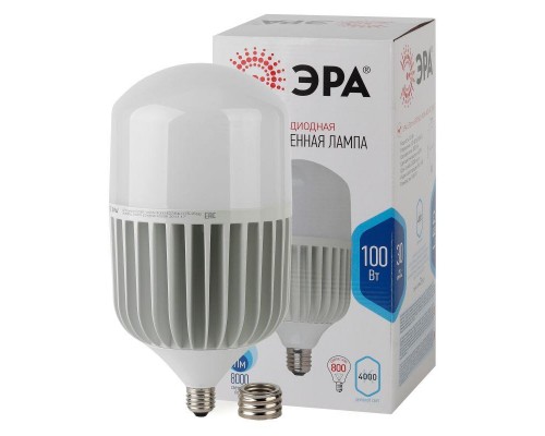 Лампа светодиодная высокомощная POWER 100W-4000-E27/E40 8000лм ЭРА Б0032089