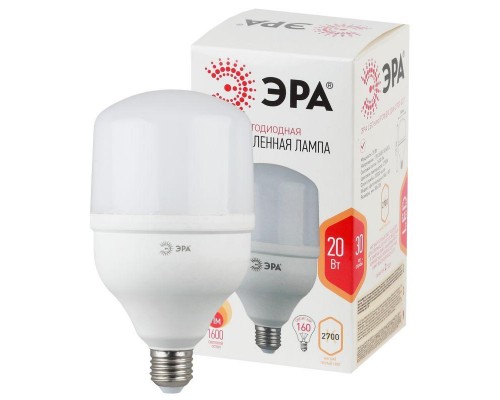 Лампа светодиодная высокомощная POWER 20W-2700-E27 1600лм ЭРА Б0027000