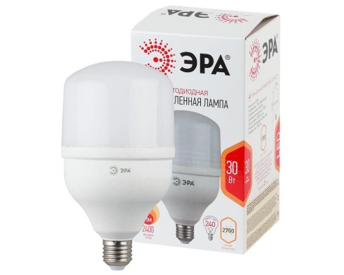 Лампа светодиодная высокомощная POWER 30W-2700-E27 2400лм ЭРА Б0027002