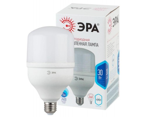 Лампа светодиодная высокомощная POWER 30W-4000-E27 2400лм ЭРА Б0027003