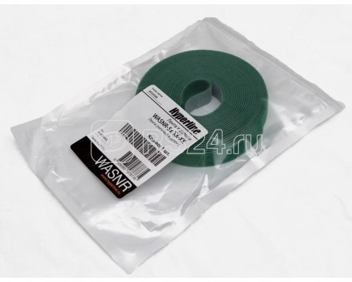 Лента липучка WASNR-5х25-GN 5м х 25мм (рулон) зел. Hyperline 401695
