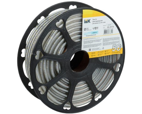 Лента светодиодная LED LSR-2835W60-4.8-IP67-220В (уп.50м) ИЭК LSR3-2-060-67-0-50