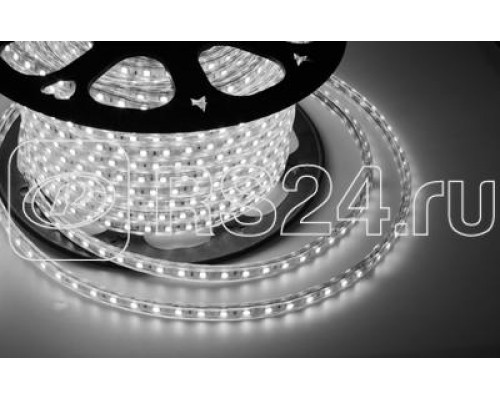 Лента светодиодная SMD3528 10х7мм 60LED/м 4.8Вт/м 220В IP67 бел. (уп.100м) NEON-NIGHT 142-605