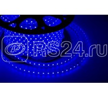 Лента светодиодная SMD3528 10х7мм 60LED/м 4.8Вт/м 220В IP67 син. (уп.100м) NEON-NIGHT 142-603