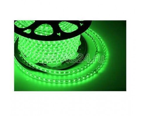 Лента светодиодная SMD5050 13х8мм 60LED/м 14.4Вт/м 220В IP67 зел. (уп.100м) Neon-Night 142-104