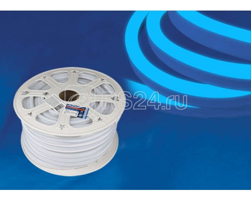 Лента светодиодная ULS-N21-2835-120LED/м-8мм-IP67-220В-8Вт/м-50M-BLUE NEON (уп.50м) Uniel UL-00002926