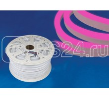 Лента светодиодная герметичная гибкая ULS-N21-2835-120LED/m-8mm-IP67-220V-8Вт/m-50M-PINK (уп.50м) NEON Uniel UL-00003768