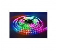 Лента светодиодная гибкая ULS-5050-60LED/m-10mm-IP20-DC24V-14.4W/m-5M-RGB на самоклеящейся основе IP20 угол излучения 120град. мультиколор 14.4Вт/м (уп.5м) Uniel 04932