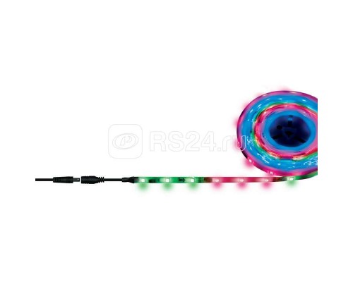 Лента светодиодная гибкая ULS-F20-5050-30LED/m-10mm-IP65-DC12V-7.2W/m-10M-RGB SMART на самоклеящейся основе RGB Бегущий огонь (уп.10м) Uniel UL-00001859
