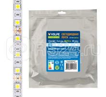 Лента светодиодная гибкая ULS-Q221 5050-60LED/m-10mm-IP20-DC12V-14.4Вт/m-5M-6500K на самоклеящейся основе (уп.5м) Volpe UL-00004352