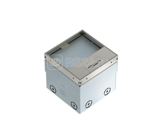 Лючок UDHome2 140х140х110мм укомплектован. 2 розетки 2К+З (с выемкой 15мм под н/п) тип: UDHOME2 GV15V нерж. сталь OBO 7368324