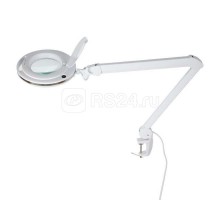 Лупа на струбцине круглая 3D с подсветкой 60LED регулировка яркости бел. Rexant 31-0531