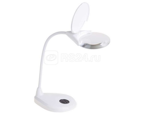 Лупа настольная 3D+12D с подсветкой LED регулировка яркости EXPERT бел. Rexant 31-0560