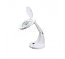 Лупа настольная малая 3Х+доп. 12Х с подсветкой 60 LED бел. REXANT 31-0243
