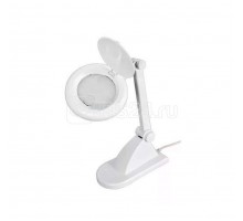 Лупа настольная малая 3Х +доп.12Х с подсветкой бел. REXANT 31-0242