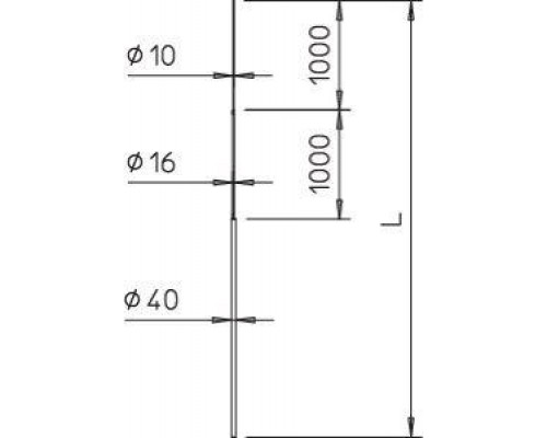 Мачта молниеприемная isFang 101 3B-5000 OBO 5402868