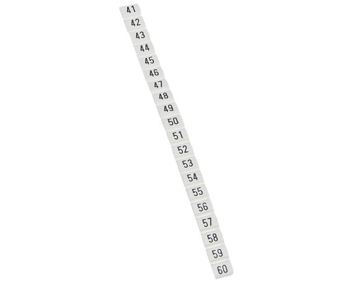 Маркер 0.5-1.5кв.мм CAB3 цифры 41-60 (уп.240шт) Leg 038152