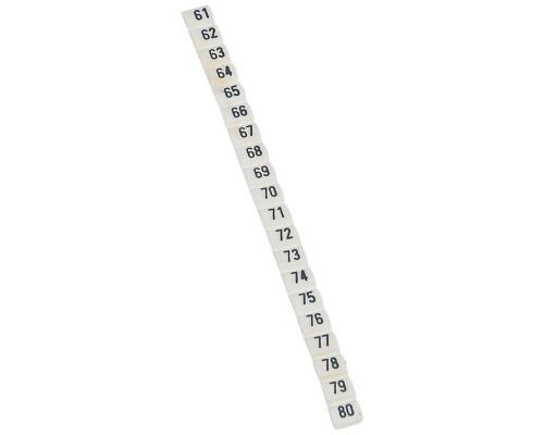 Маркер 0.5-1.5кв.мм CAB3 цифры 61-80 (уп.240шт) Leg 038153