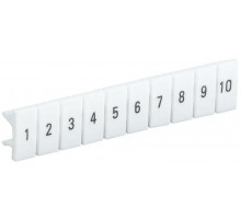 Маркер для КПИ-2.5кв.мм с нумерацией №№ 1-10 ИЭК YZN11M-002-K00-10