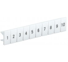 Маркер для КПИ-4кв.мм с нумерацией №№ 1-10 ИЭК YZN11M-004-K00-10