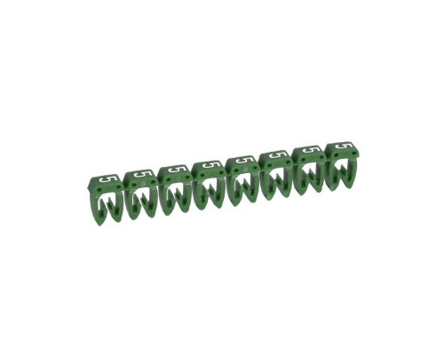 Маркер каб. 0.5-1.5кв.мм CAB3 5 зел. (уп.1200шт) Leg 038215