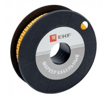 Маркер каб. 2.5кв.мм 9 (ЕС-1) (уп.1000шт) EKF plc-KM-2.5-9
