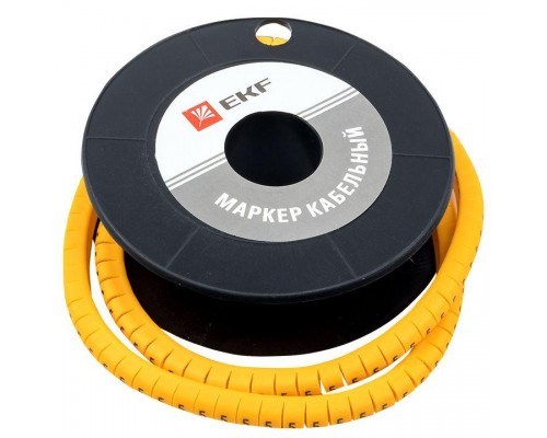 Маркер каб. 4.0кв.мм 5 (ЕС-2) (уп.500шт) EKF plc-KM-4-5