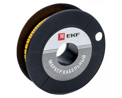 Маркер каб. 4.0кв.мм 6 (ЕС-2) (уп.500шт) EKF plc-KM-4-6