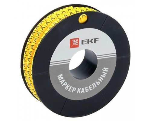Маркер каб. 4.0кв.мм A (ЕС-2) (уп.500шт) EKF plc-KM-4-A