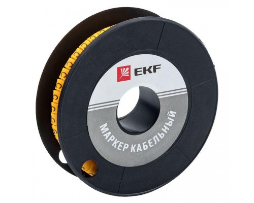 Маркер каб. 4.0кв.мм C (ЕС-2) (уп.500шт) EKF plc-KM-4-C
