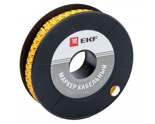 Маркер каб. 4.0кв.мм N (ЕС-2) (уп.500шт) EKF plc-KM-4-N