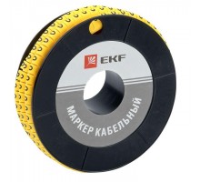 Маркер каб. 6.0кв.мм 0 (ЕС-3) (уп.350шт) EKF plc-KM-6-0