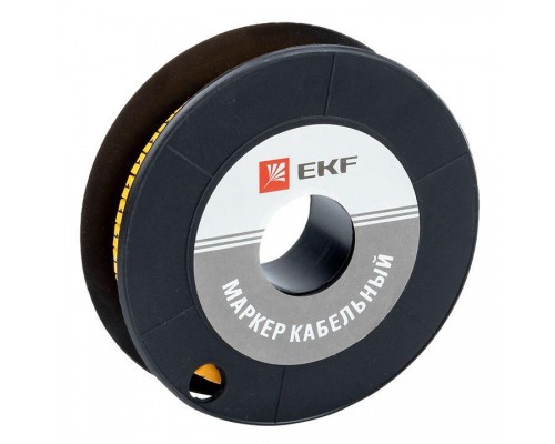 Маркер каб. 6.0кв.мм 1 (ЕС-3) (уп.350шт) EKF plc-KM-6-1