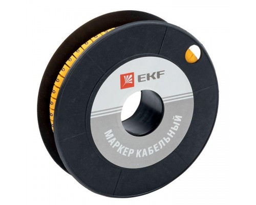 Маркер каб. 6.0кв.мм 9 (ЕС-3) (уп.350шт) EKF plc-KM-6-9