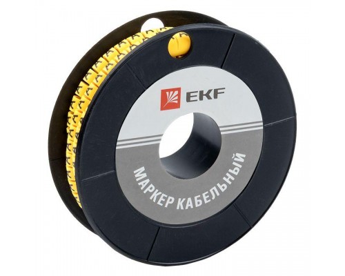 Маркер каб. 6.0кв.мм A (ЕС-3) (уп.350шт) EKF plc-KM-6-A