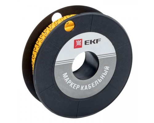 Маркер каб. 6.0кв.мм C (ЕС-3) (уп.350шт) EKF plc-KM-6-C