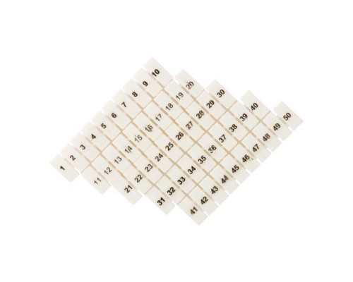 Маркеры для JXB-ST 1.5 с нумерацией 1-50 (уп.10шт) PROxima EKF zb-st-1.5-1-50