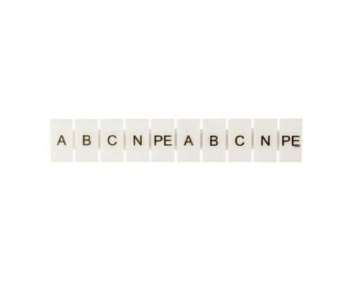 Маркеры для JXB-ST 1.5 с символами A. B. C. N. PE (уп.10шт) PROxima EKF zb-st-1.5-A-PE